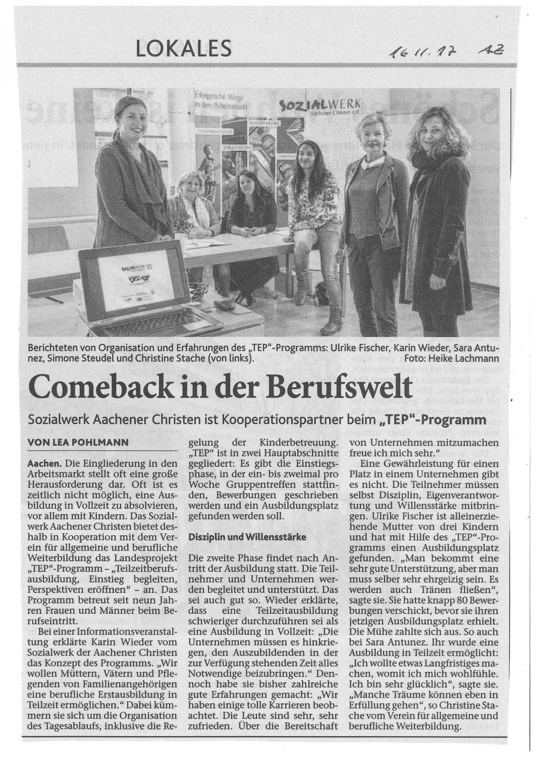 TEP - Infoveranstaltung - AZ Stadt v. 16.11.2017